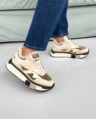 Кроссовки зимние NilaNila NO9455 BEIGE
